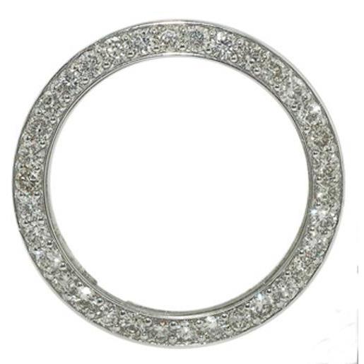 41 Mm Custom Natural Diamond Bezel To Fit Rolex Date Just Or Date Watch 5 Carats - Watch Bezel-harrychadent.ca