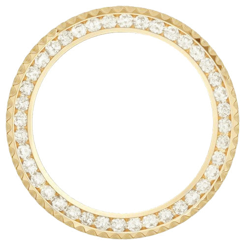 44 Mm Yellow Gold 14K Custom VVS1 Diamond Bezel To Fit Rolex Day Date Watch 6 Ct. - Watch Bezel-harrychadent.ca