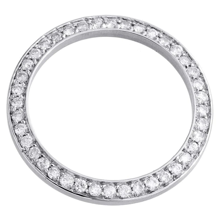 4 Ct Ladies Custom Genuine Diamond Bezel To Fit Datejust Or Date 36 Mm Watch - Watch Bezel-harrychadent.ca