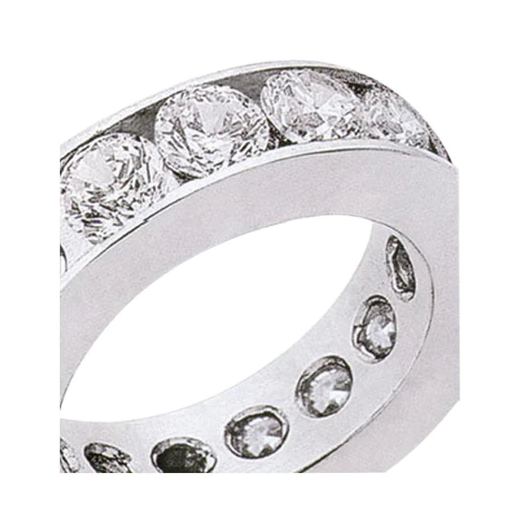 4 Carat Round Brilliant Lab Grown Diamonds Eternity Engagement Band New