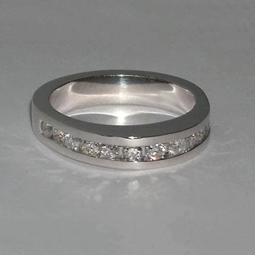 5 Carats Gold Real Diamond Ring Women's Three Stone Jewelry New