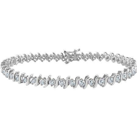 5 Ct Round Brilliant Cut Natural Diamond Tennis Bracelet Solid White Gold 14K