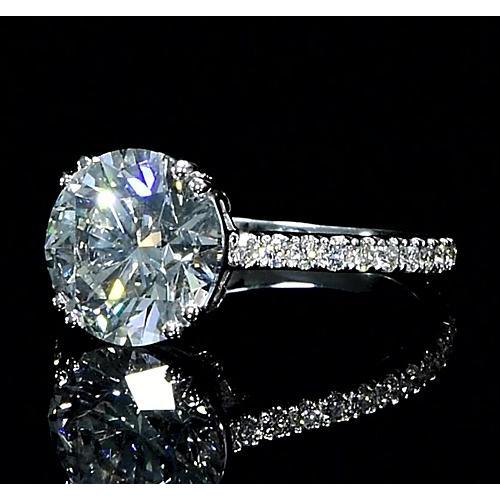 6.50 Carats Women Real Diamond Ring