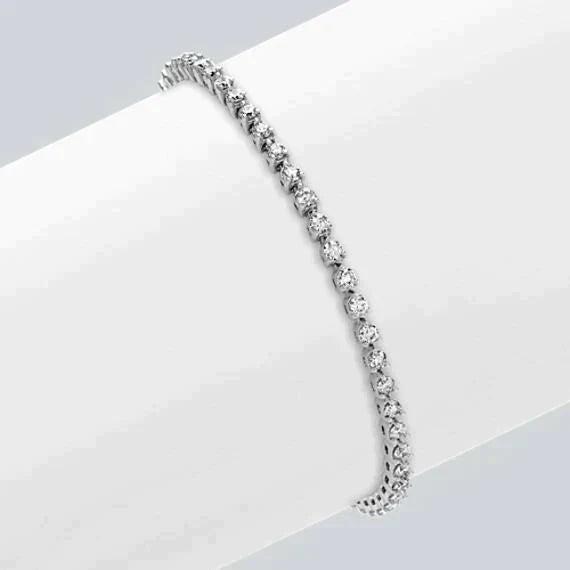6 Carat Natural Diamond Tennis Bracelet Bridal Gift