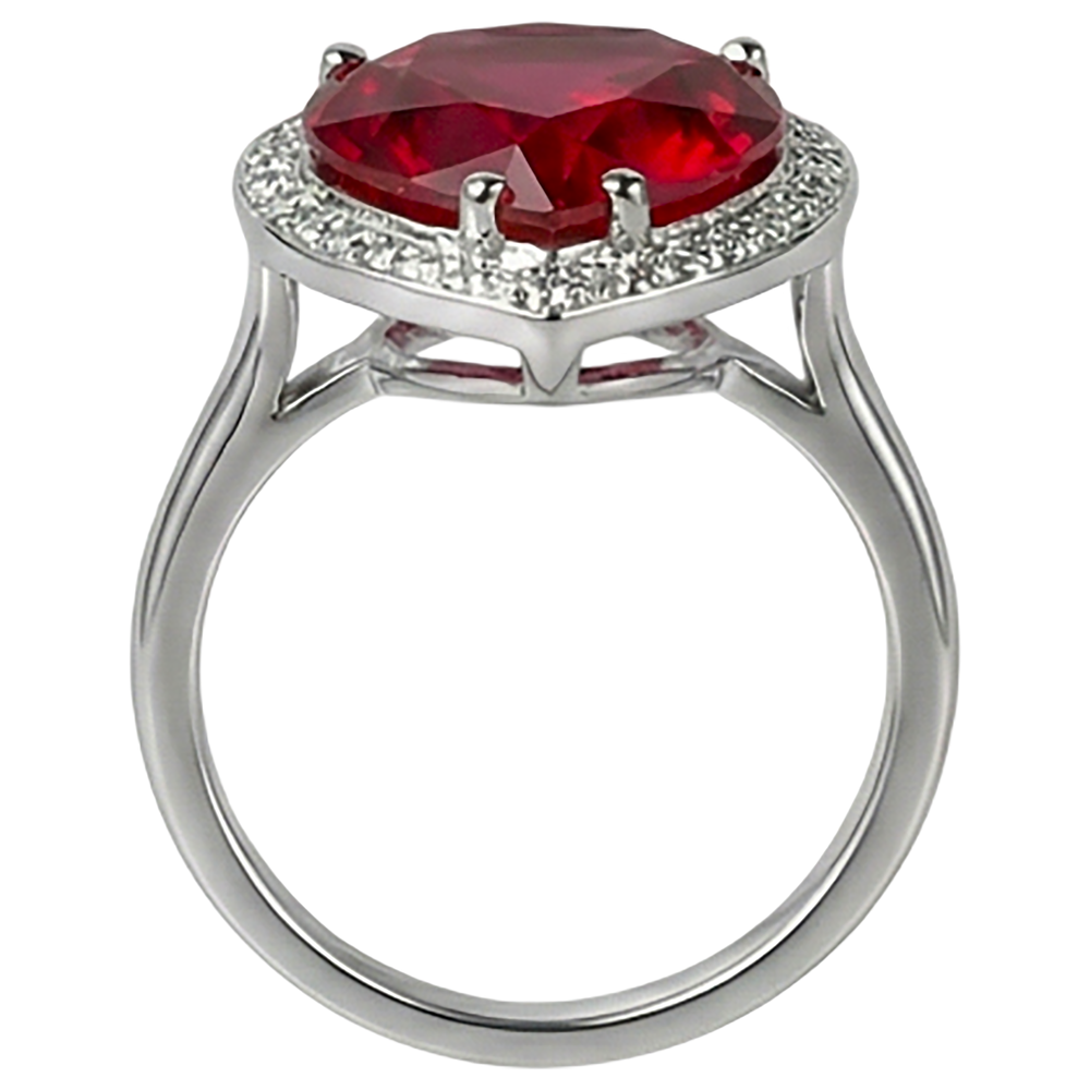7.25 Ct 14K Gold Nice Gemstone Ring Red Ruby With Natural Earth Mined Diamond ( Not Lab Grown ) Jewelry