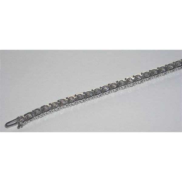 9.50 Carats Lab Grown Diamond Tennis Bracelet Vs Jewelry Solid WG 18K