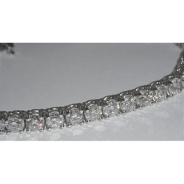 9.50 Carats Lab Grown Diamond Tennis Bracelet Vs Jewelry Solid WG 18K