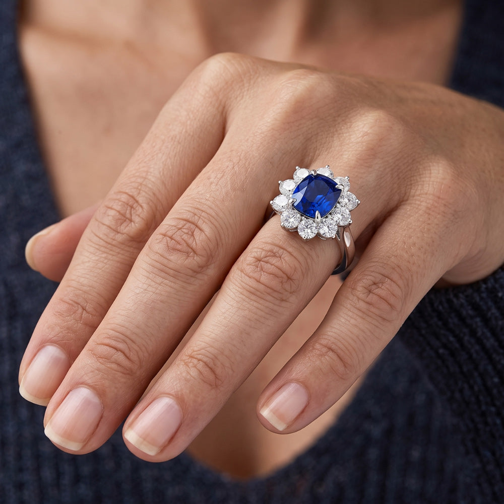 Affordable Sapphire Engagement Ring