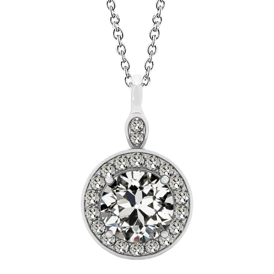 Shimmering Fine Diamond Halo 1.50 ct – main view
