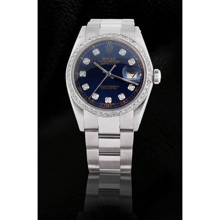Bezel Rolex Datejust Watch Ss Oyster
