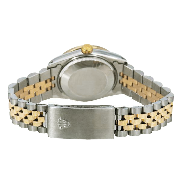 Champagne Diamond Dial Bezel Rolex Datejust Watch Gold & Steel QUICK SET