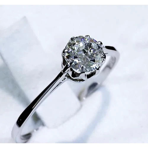 Old Miner Natural Diamond Solitaire Ring