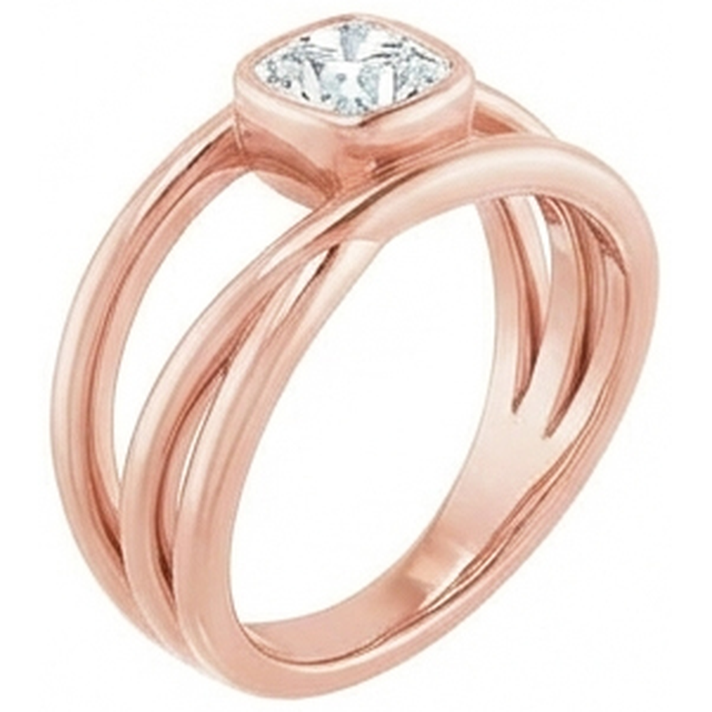 Cushion Old Miner Genuine Natural Earth Mined Diamond ( Not Lab Grown ) Solitaire Ring Bezel Set Gold 2.50 Carats