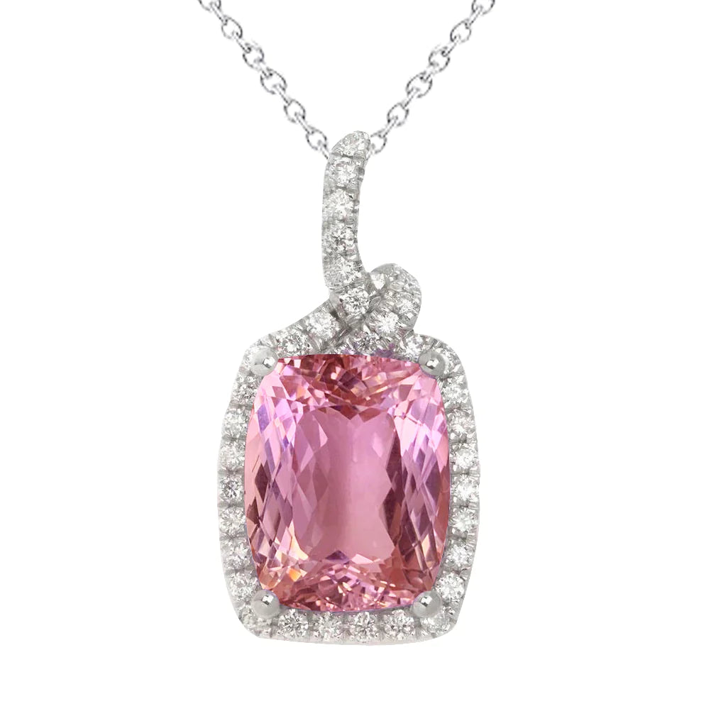Pink 2025 kunzite necklace