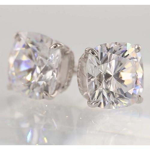 Cushion Real Diamond Studs