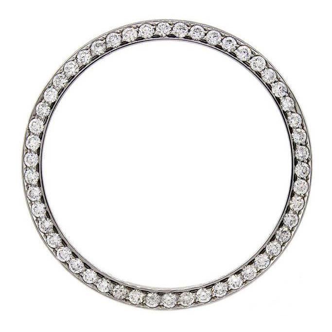 Custom Genuine Diamond Bezel To Fit Rolex Datejust Or All Watch Models 2.50 Carats 36 mm