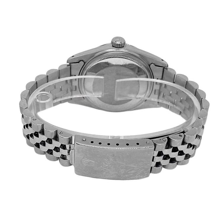 Rolex Mens Watch Blue Stick Dial Ss