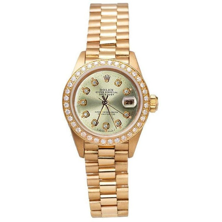 Presidential Style Watch Gray Diamond Dial