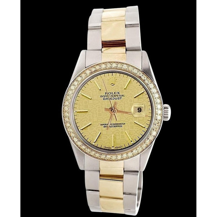 Rolex Watch Champagne Stick Dial