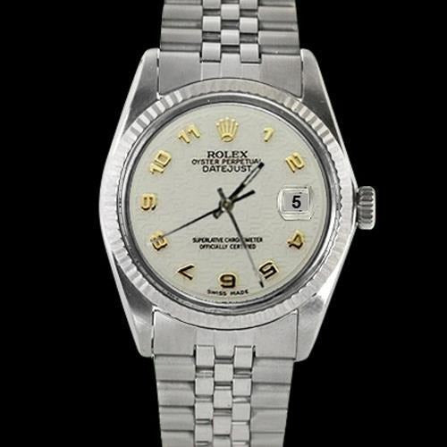 Fluted Bezel Ss Jubilee Bracelet Men's Rolex