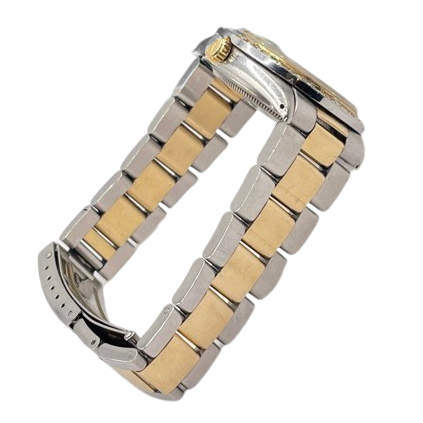 Datejust Rolex Men Yellow Gold Ss Two Tone Watch QUICK SET