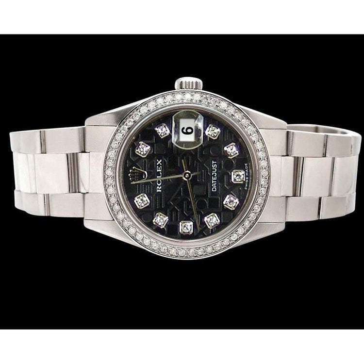 Bezel Rolex Watch Ss Oyster Bracelet Datejust