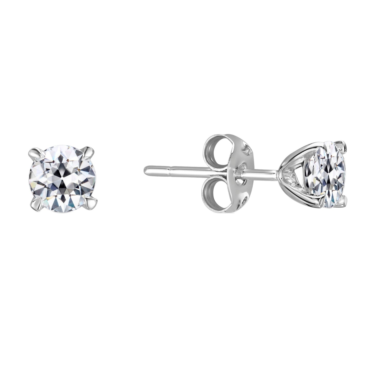 Earrings 14 Karat White Gold with Diamond – main view