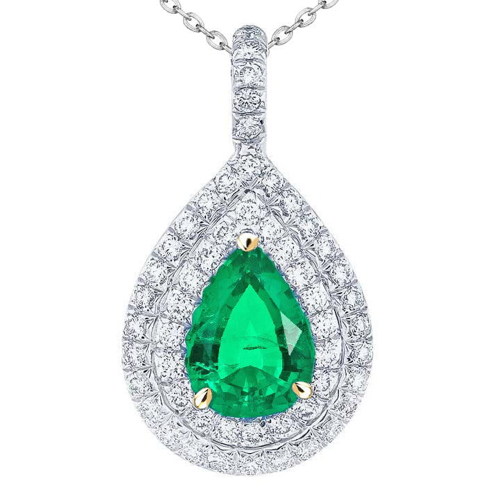 Bespoke Stone Pendant Necklace 3 ct – main view