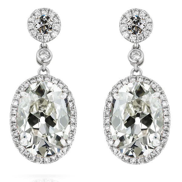 Stud Earrings 14K White Gold with Diamond – main view