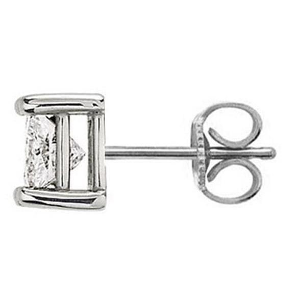 E Vvs1 Real Diamond 1.50 Ct. Stud Men Earring White Gold 14K