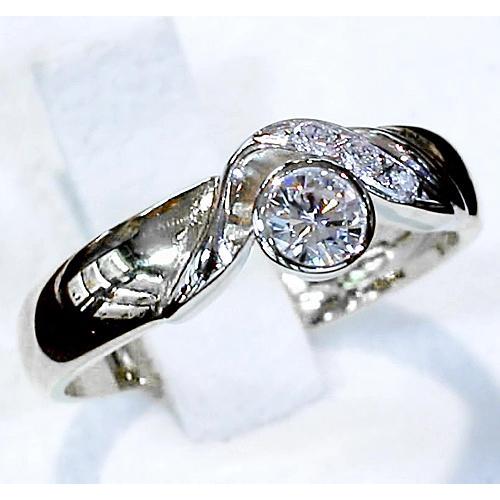 Engagement Ring 1.15 Carats Round Genuine Diamond Women