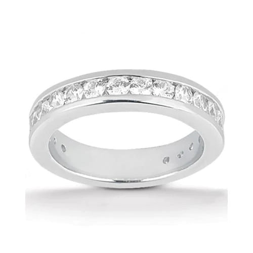 Engagement Ring Set Real Diamond 4.15 Carats White Gold Ring