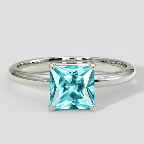Engagement Solitaire Paraiba Ring