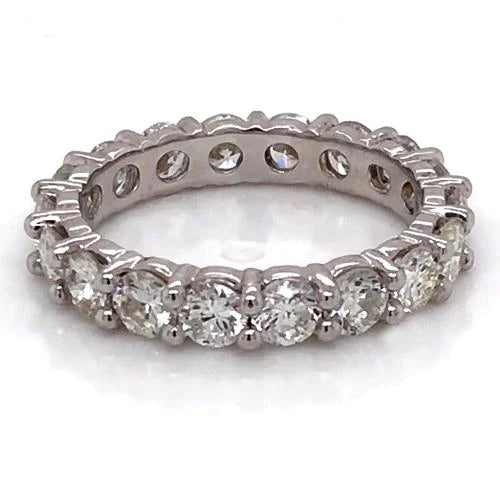 Eternity Band Round Lab Grown Diamond 3.60 Carats White Gold 14K