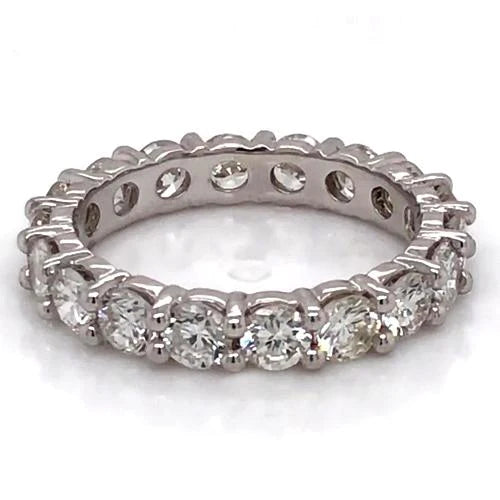 Eternity Band Round Lab Grown Diamond 3.60 Carats White Gold 14K