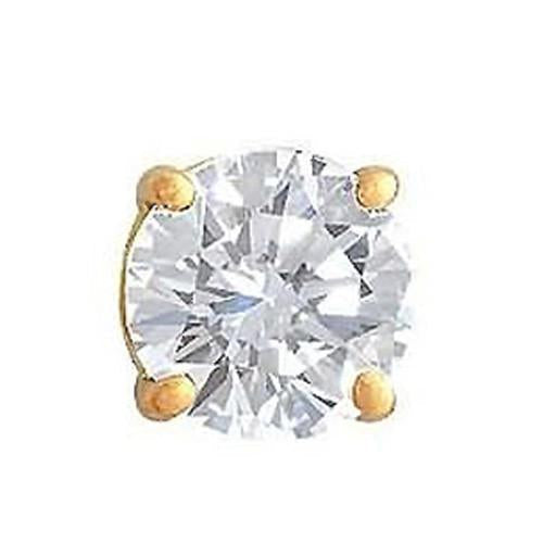 F Vs1 Real Diamond 1.25 Ct. Men's Single Stud Earring