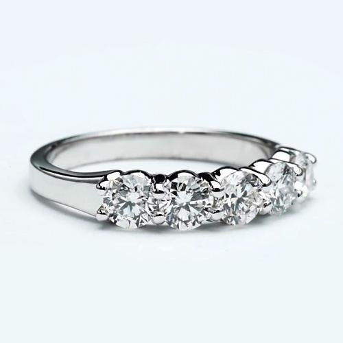 Five-Stone Lab Grown Diamond Anniversary Band