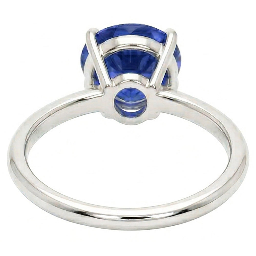 Gemstone Solitaire Ring Pear Cut Srilanka Sapphire 2 Carats Gold 14K
