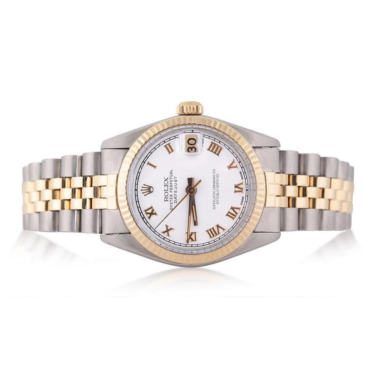 Datejust Watch Roman Dial Fluted Bezel