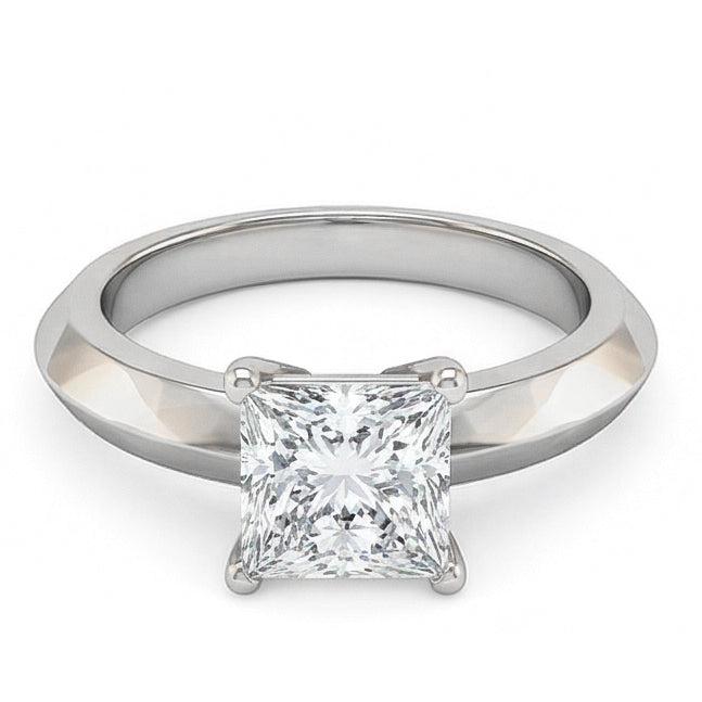 Genuine Natural Earth Mined Diamond ( Not Lab Grown ) Solitaire Engagement Ring 0.75 Ct. Jewelry White Gold