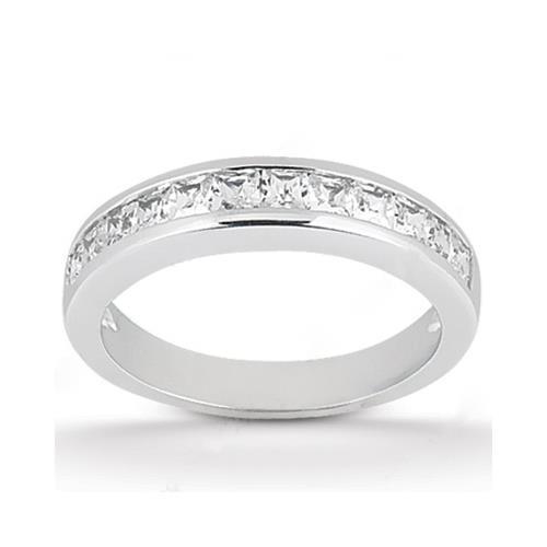 Genuine Diamond Engagement Ring Set 2.85 Carats Round and Princess Cut