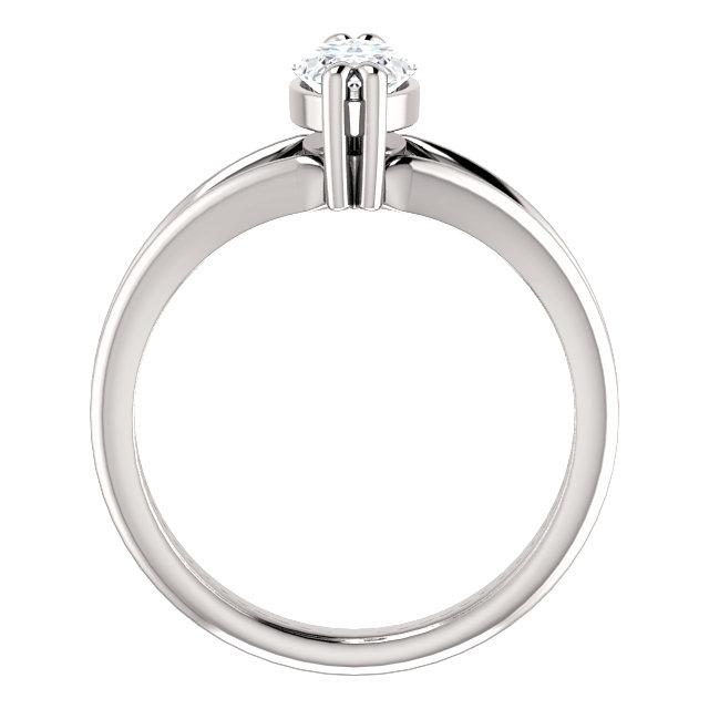 Genuine Diamond Solitaire Ring 1.50 Carats Double Claw Prong Set Split Shank - Solitaire Ring-harrychadent.ca