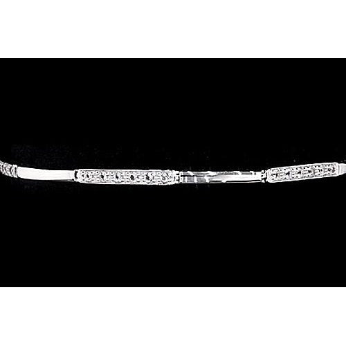 Genuine Diamond Women Bracelet 2 Carats White Gold 14K Jewelry New - Tennis Bracelet-harrychadent.ca