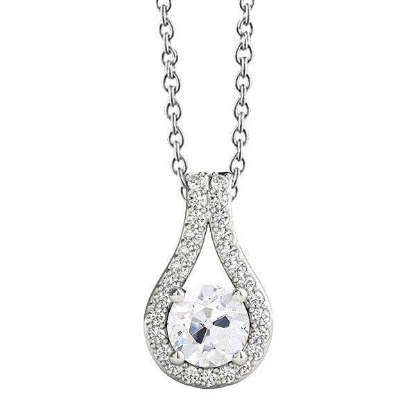 Pendant 14K White Gold with Diamond – main view
