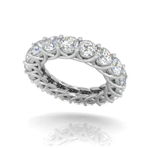 Gorgeous Lab Grown Diamond 4 Ct. Eternity Wedding Band Women Jewelry