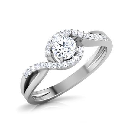 Gorgeous Round Cut 2 Carats Genuine Natural Earth Mined Diamonds Engagement Ring White Gold 14K