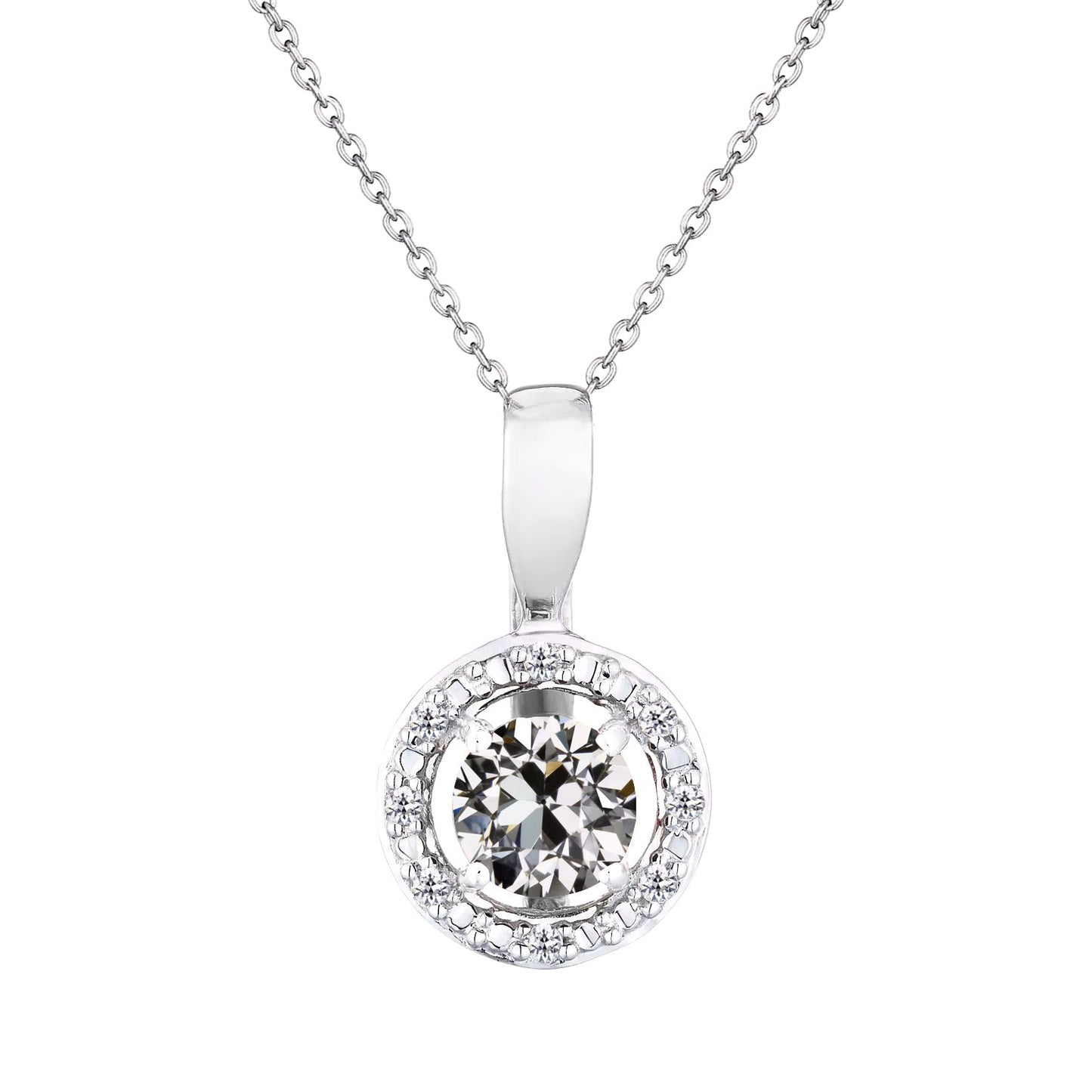 Fine Diamond Pendant 2-ct 14K White Gold – main view
