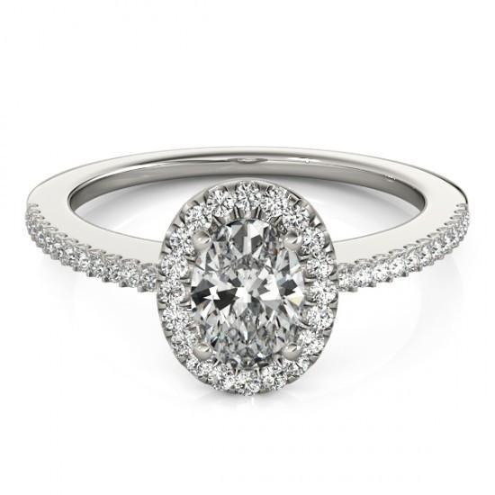 Fancy Anniversary Real Diamond Engagement Ring 1.94 Carat Jewelry WG 14K