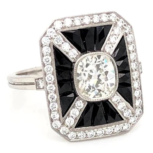 Halo Natural Diamond Engagement Ring 5 Carats Octagon Shape