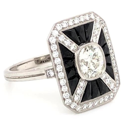 Halo Natural Diamond Engagement Ring 5 Carats Octagon Shape